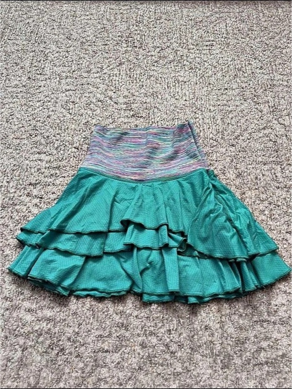 Disney iviva Girls Striped Ruffle Skirt Size 9 Like New